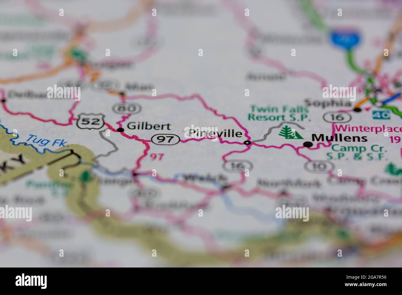 Map of pineville virginia hires stock photography and images Alamy