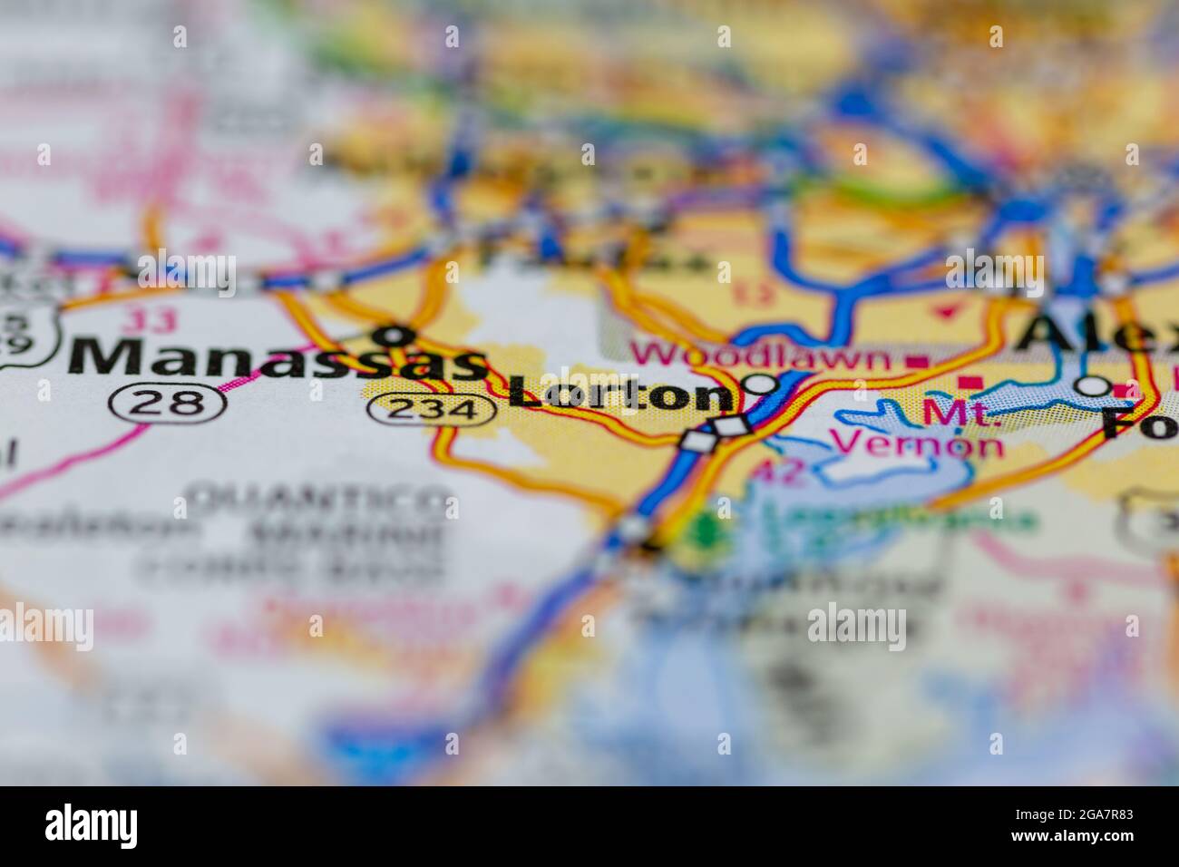 Map of lorton hires stock photography and images Alamy