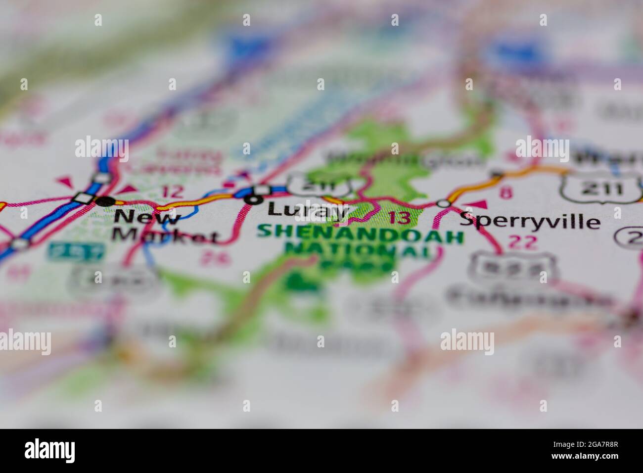 Map of luray virginia hi-res stock photography and images - Alamy