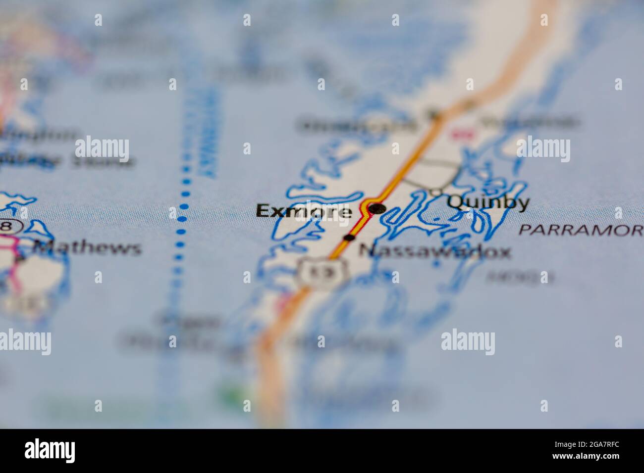 Map of exmore hires stock photography and images Alamy