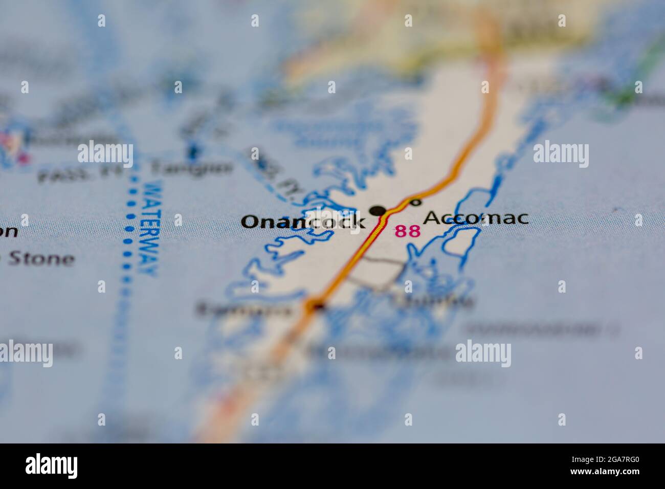 Onancock virginia on a map hires stock photography and images Alamy