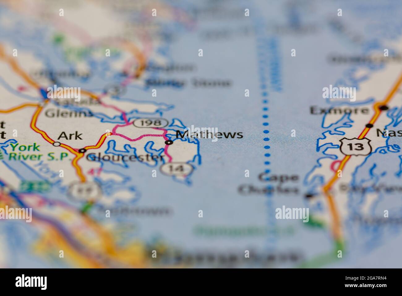 Map of mathews virginia hires stock photography and images Alamy