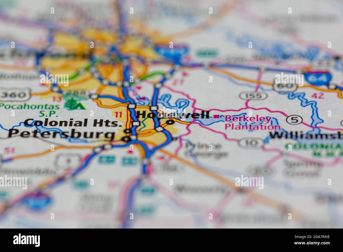 Map of hopewell virginia hires stock photography and images Alamy