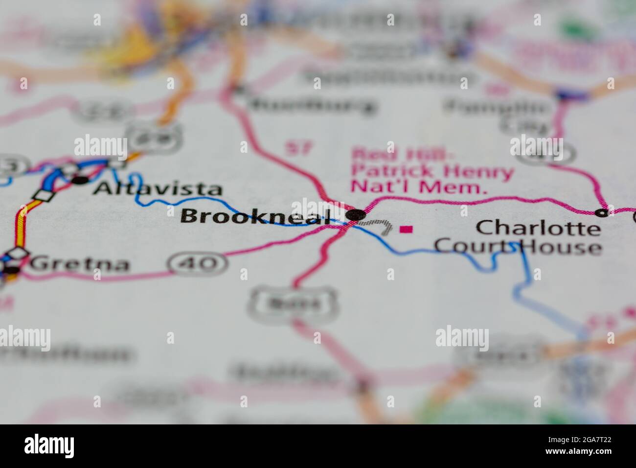 Brookneal virginia map hires stock photography and images Alamy