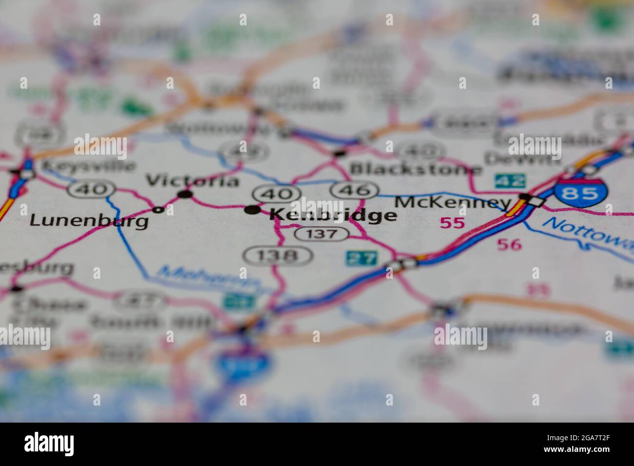 Kenbridge virginia on a map hires stock photography and images Alamy