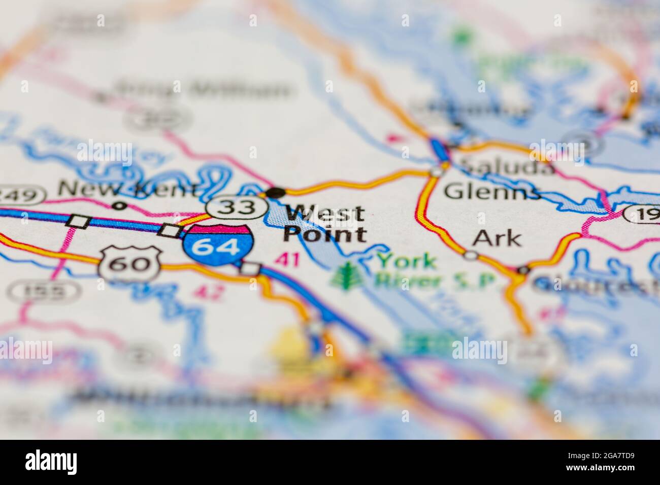 West point virginia on a map hires stock photography and images Alamy