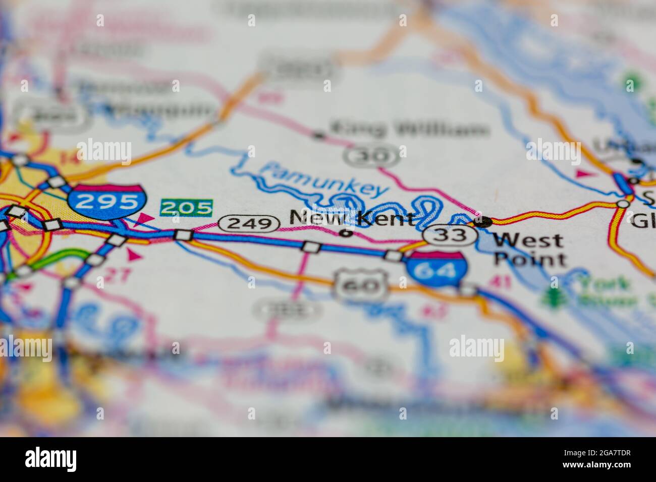 Map of new kent virginia hires stock photography and images Alamy