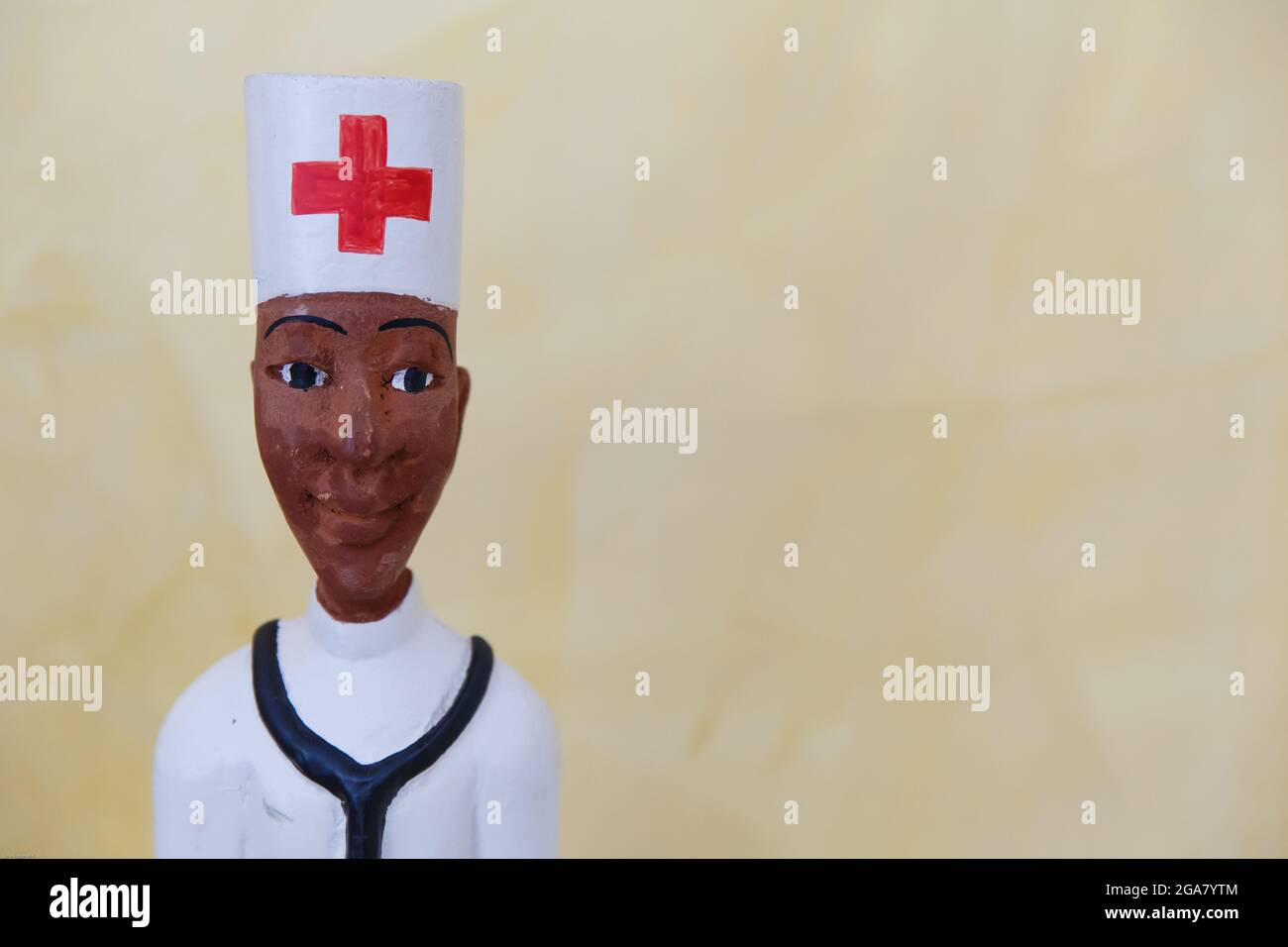 Image of modern doctor in Ghanaian style craft Stock Photo