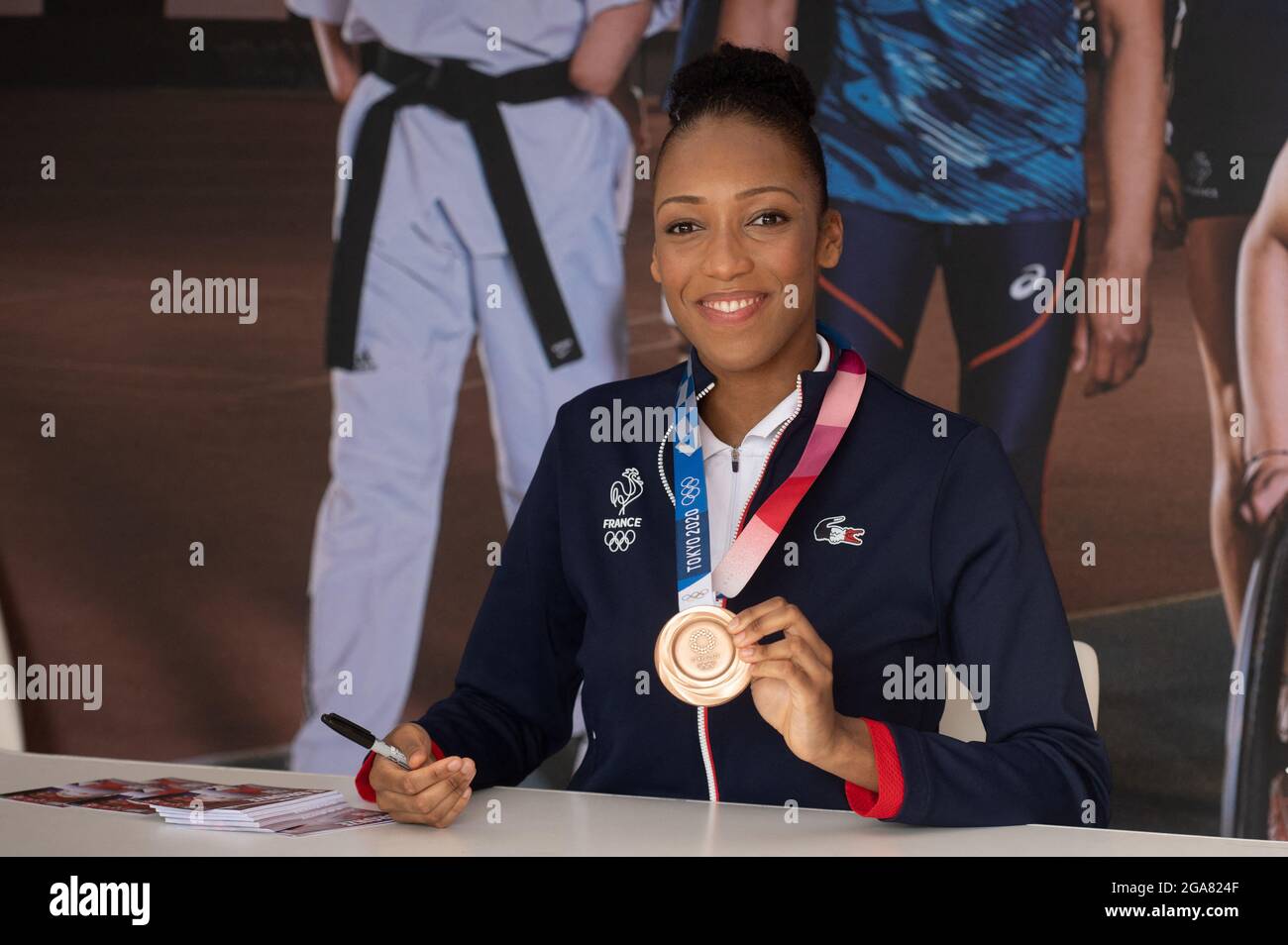 Paris, France. 29th July, 2021. Althea Laurin in the Fan Zone during
