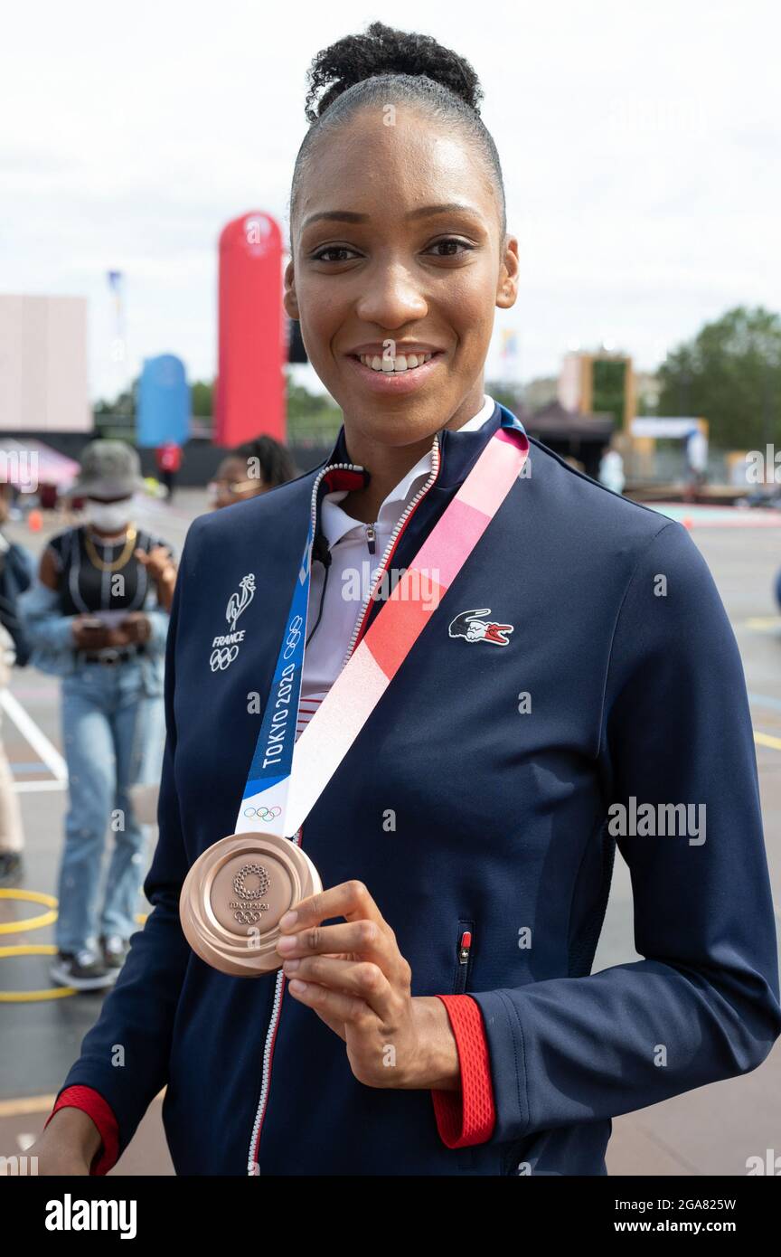 Paris, France. 29th July, 2021. Althea Laurin in the Fan Zone during