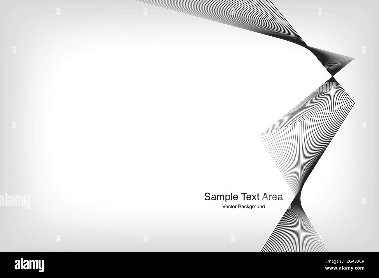 Abstract Line, On White Background With Sample Text Area. Vector backgrounds for modern designs