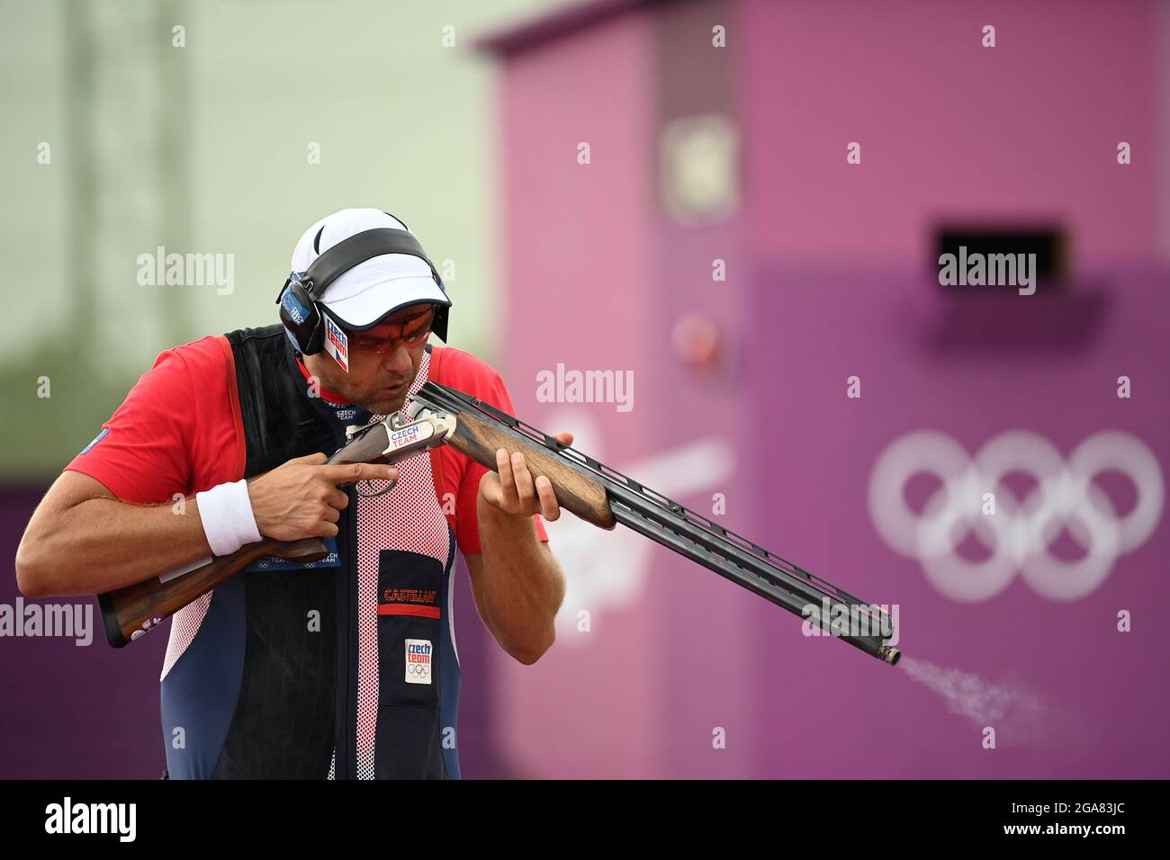 Trap final at the olympic games hi-res stock photography and images - Alamy