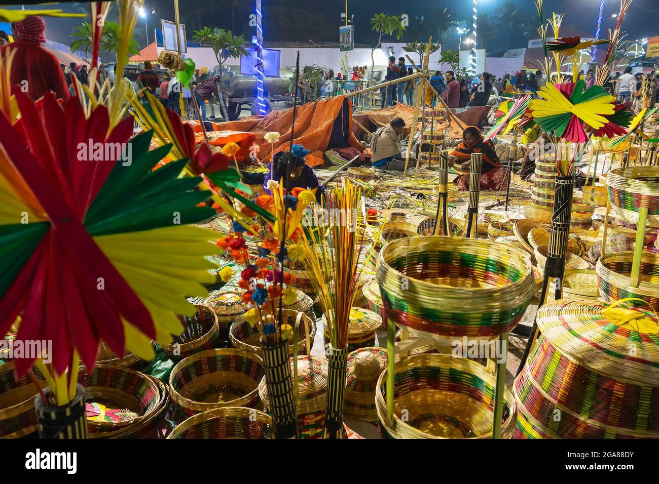 Kolkata, West Bengal, India 31st December 2018 Cane made artificial