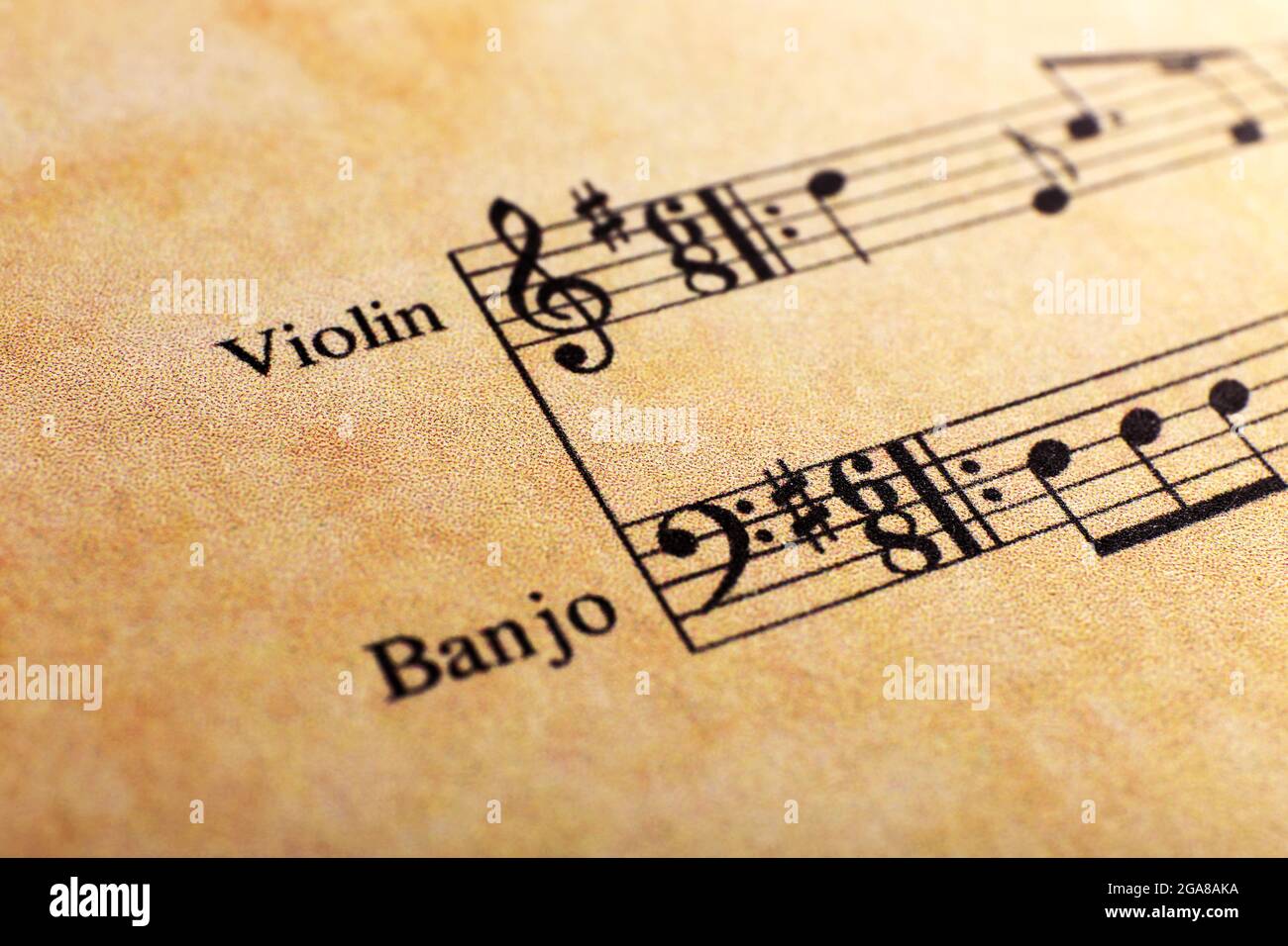 Music sheet background Stock Photo - Alamy