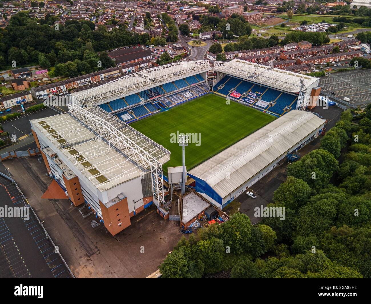 Ewood Park Blackburn Rovers Football Club Drone Aerial Photo Photos Pics Photography Image Stock Photo