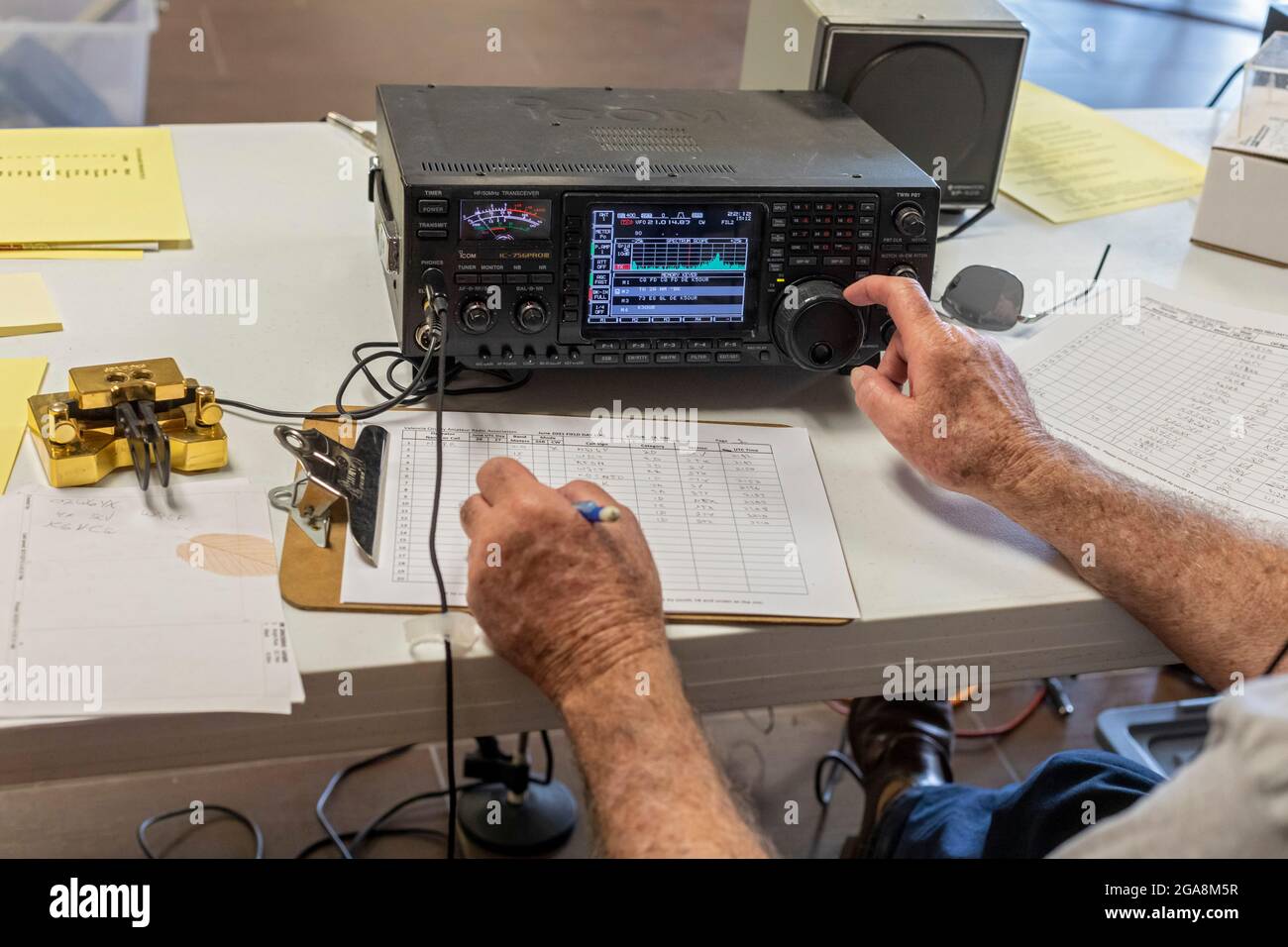Ham Radio Operator High Resolution Stock Photography and Images Alamy