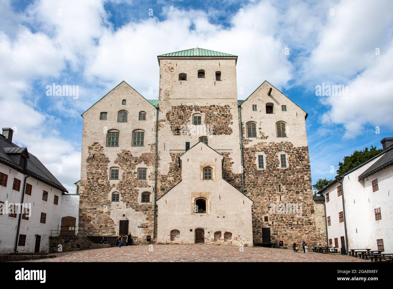 Medieval Turku Castle or Turun linna in Turku, Finland Stock Photo