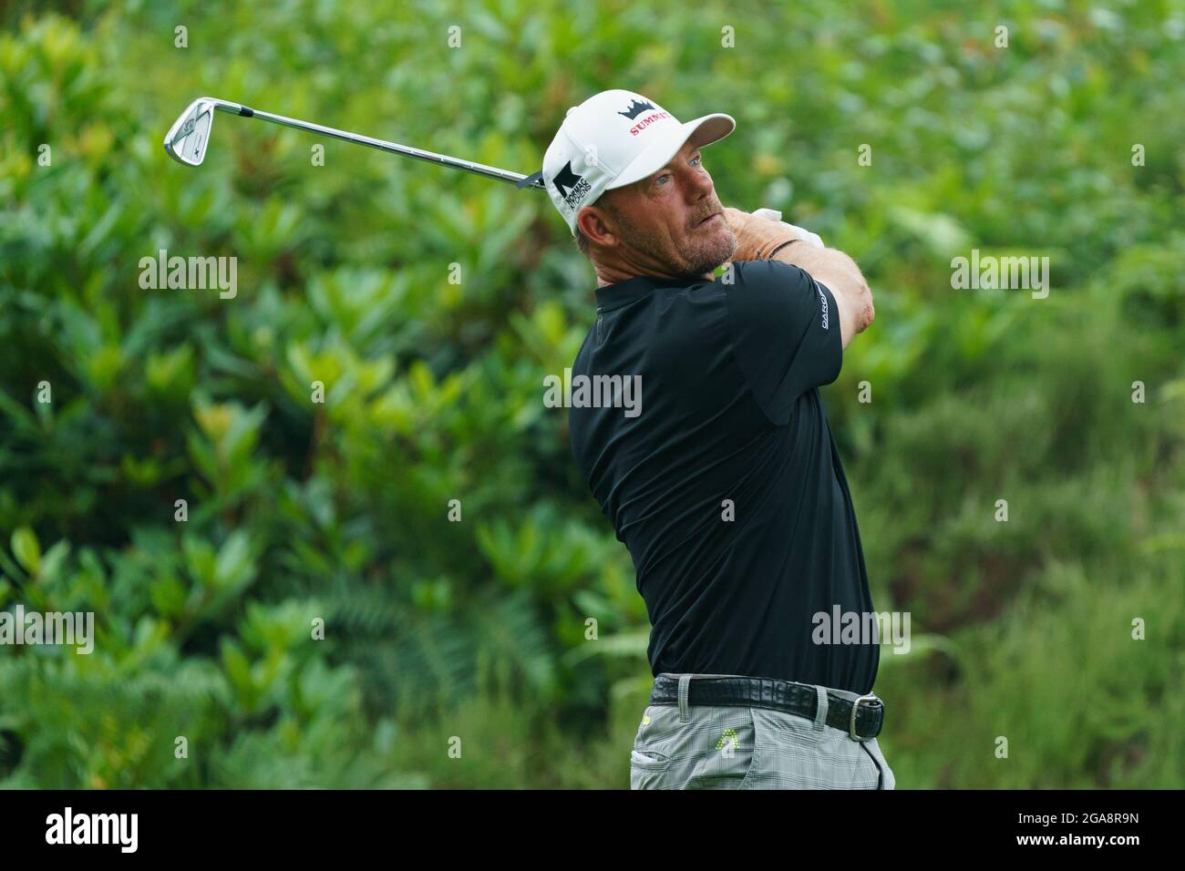 Professional golfer Alex Cejka of Germany Stock Photo