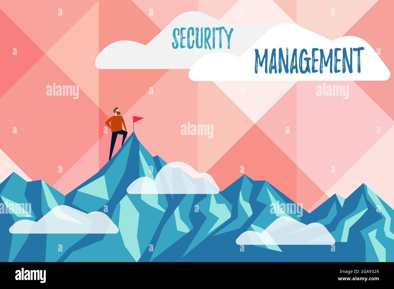 Hand writing sign Security Management. Internet Concept is the ...