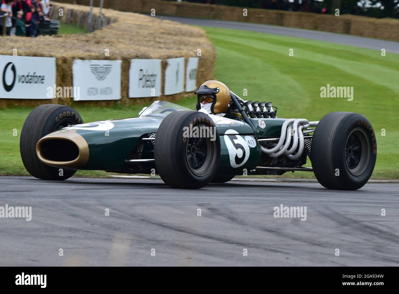 Geoff Underwood, Brabham-Repco BT20, Grand Prix Greats, The Maestros - Motorsport's Great All-Rounders, Goodwood Festival of Speed, Goodwood House, Ch Stock Photo