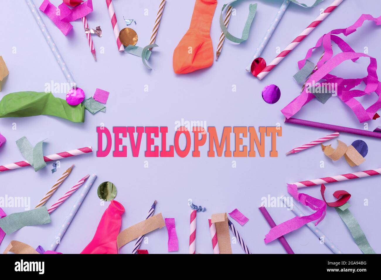 Hand writing sign Development. Business concept a cycle in which ...