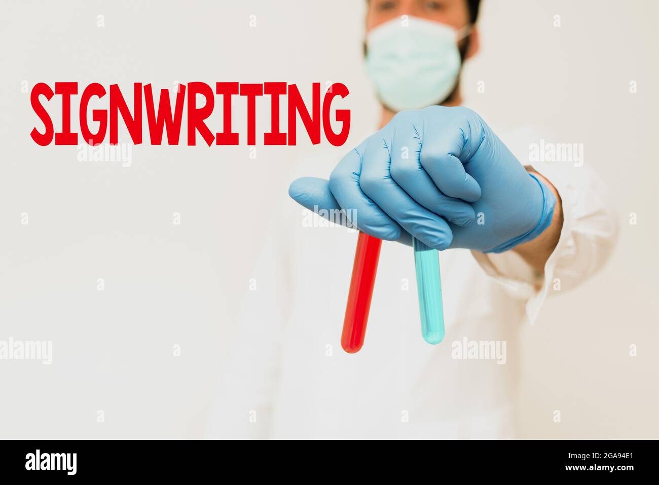 Text sign showing Signwriting. Business overview any type of clear ...