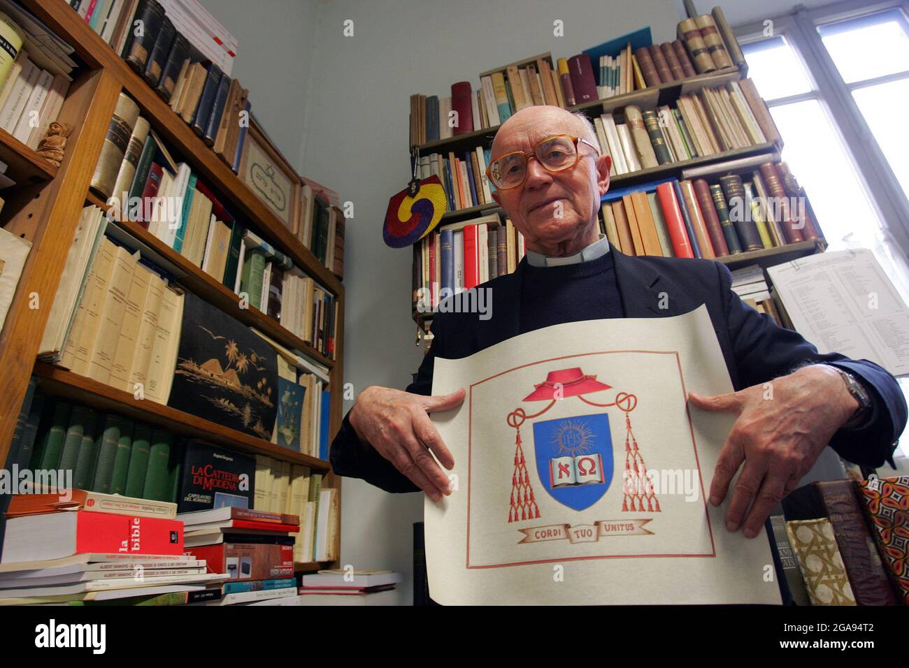 Rome, Italy. 03rd Apr, 2006. April 3, 2006 Albert VANHOYE, a Jesuit, is a professor at the Pontifical Biblical Institute in Rome. Credit: Independent Photo Agency/Alamy Live News Stock Photo