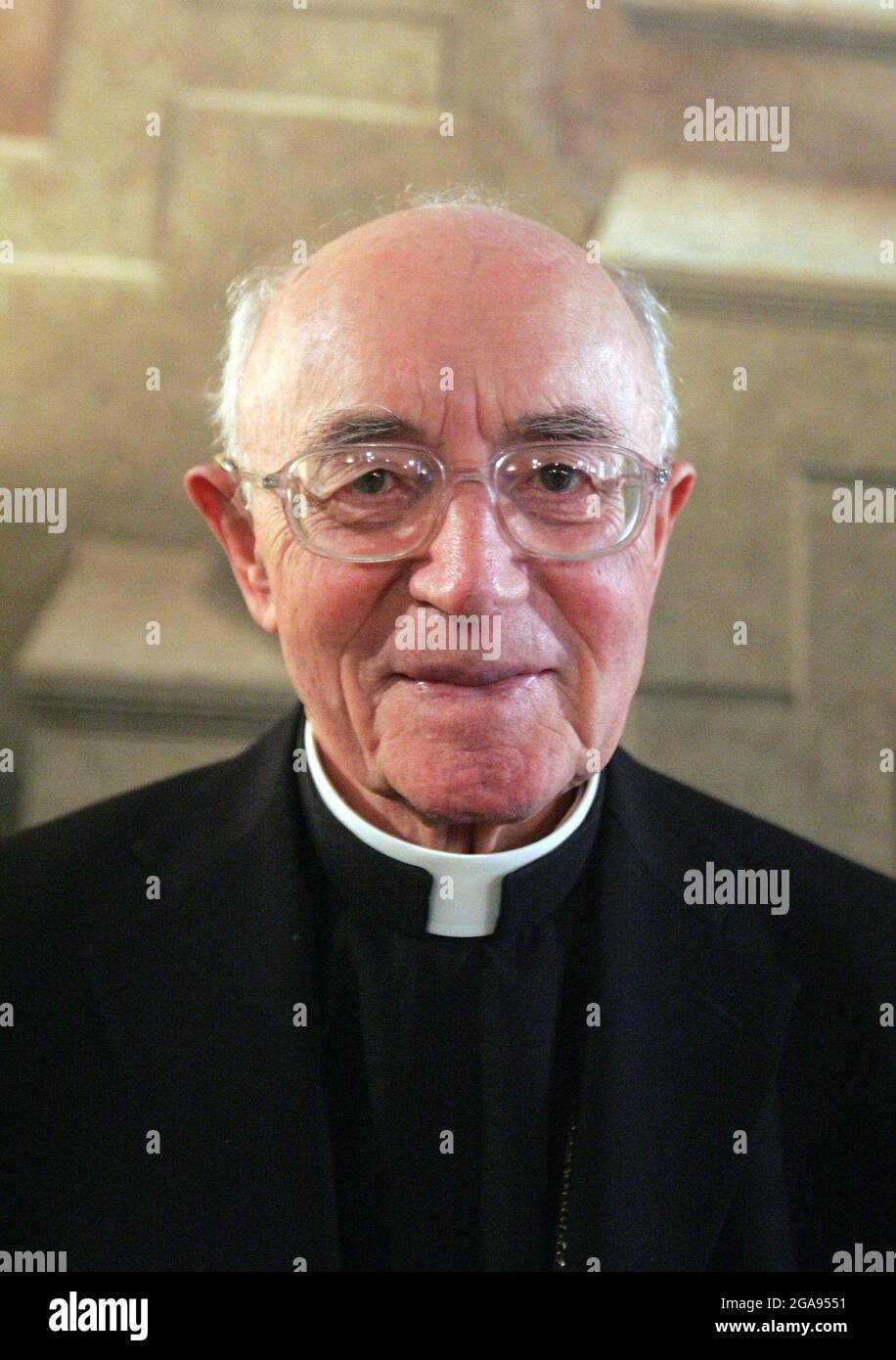 Rome, Italy. 30th July, 2021. November 29, 2008 : Card. Albert Vanhoye, professor at the Pontifical Biblical Institute, Rome, Vatican Credit: Independent Photo Agency/Alamy Live News Stock Photo