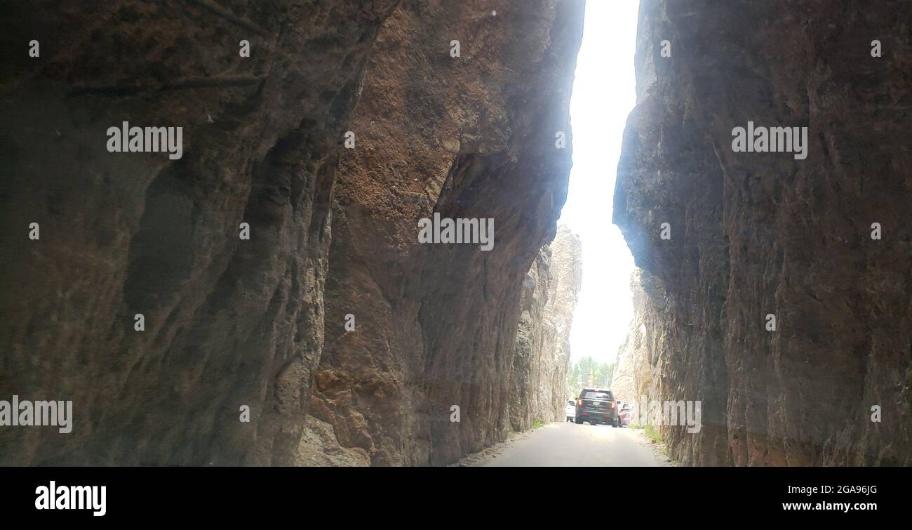 Needles eye tunnel american black hills custer state park landscape hi ...