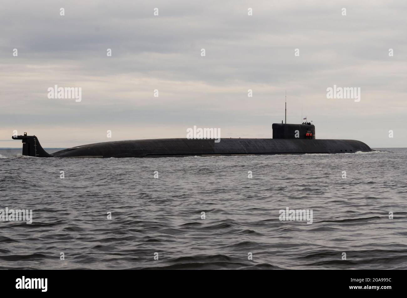 July 2021 Severodvinsk. Nuclear submarine "Belgorod". The largest