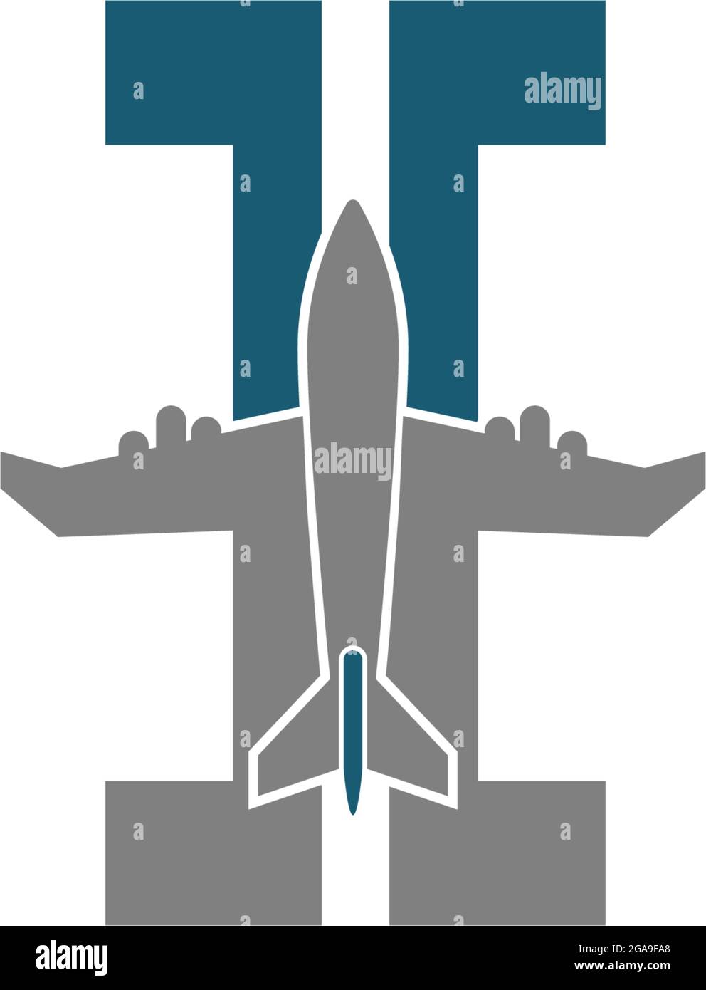 Plane icon logo design template vector illustration Stock Vector