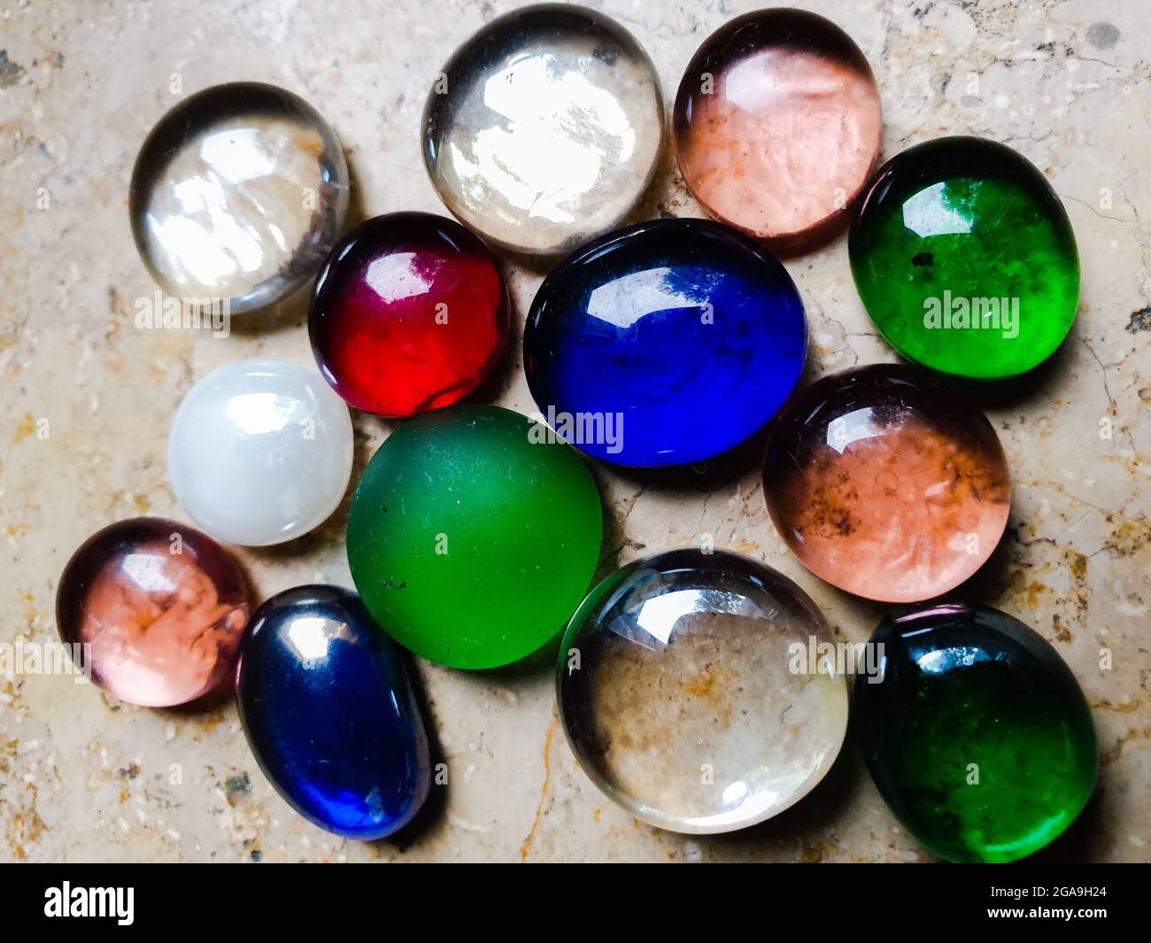 Coloured stones Stock Photo