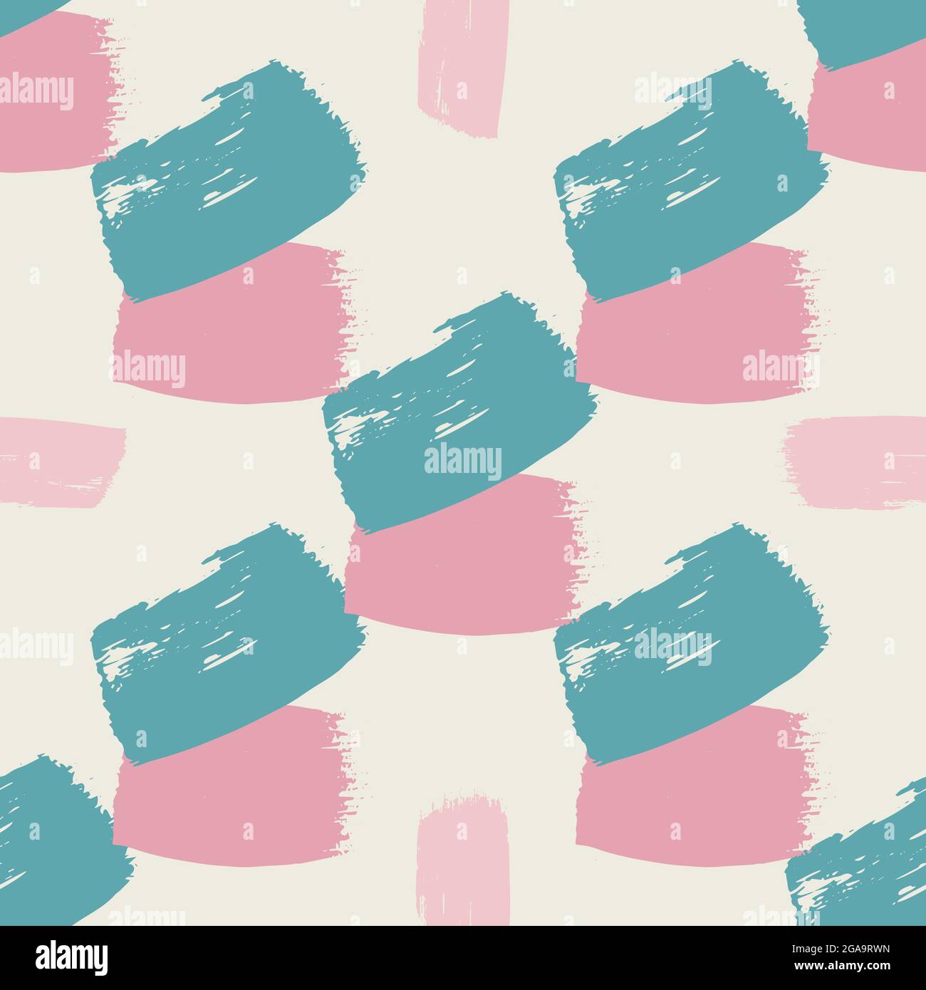 Hand painted brush strokes seamless pattern in pastel color palette ...