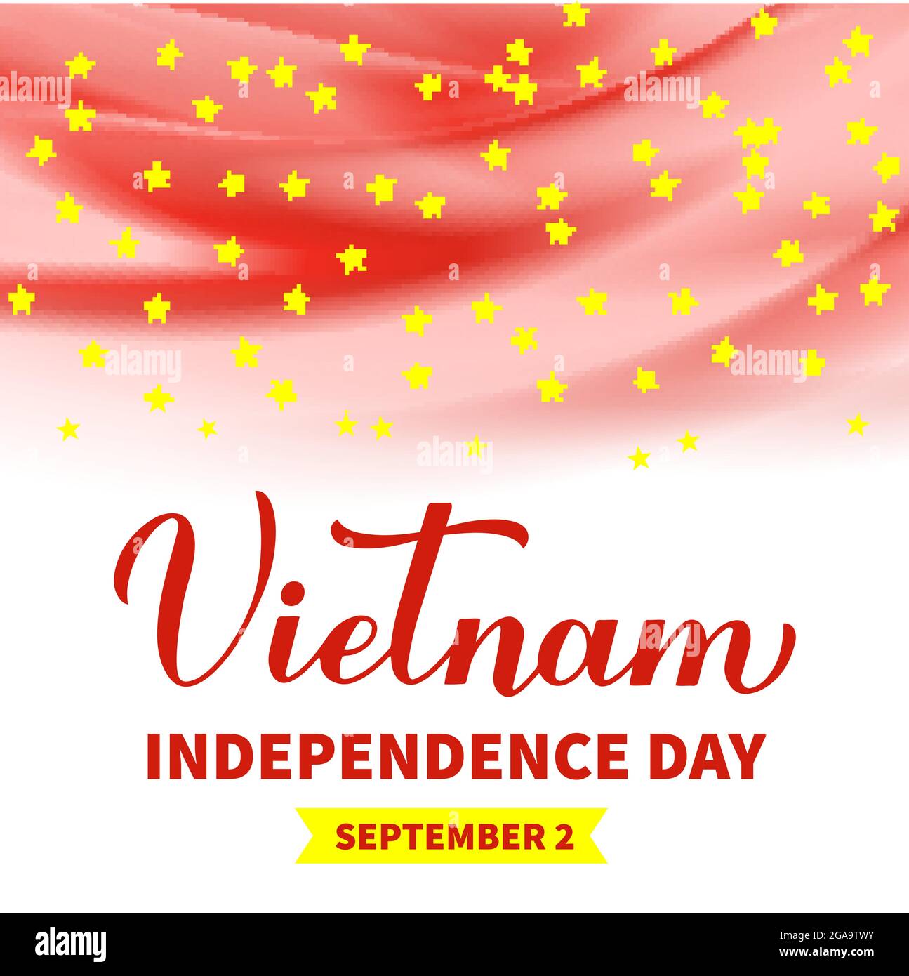 Vietnam Independence Day typography poster. Vietnamese National holiday