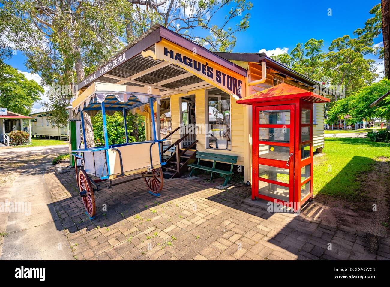 Caboolture, Queensland, Australia - Historical store in a museum Stock Photo