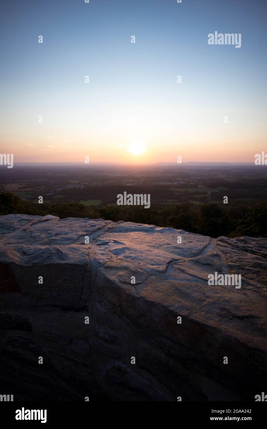 The view from the first Washington Monument, located in Boonsboro, Maryland Stock Photo Alamy