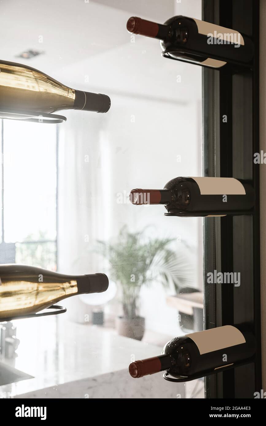 Interior of a small home wine storage Stock Photo Alamy