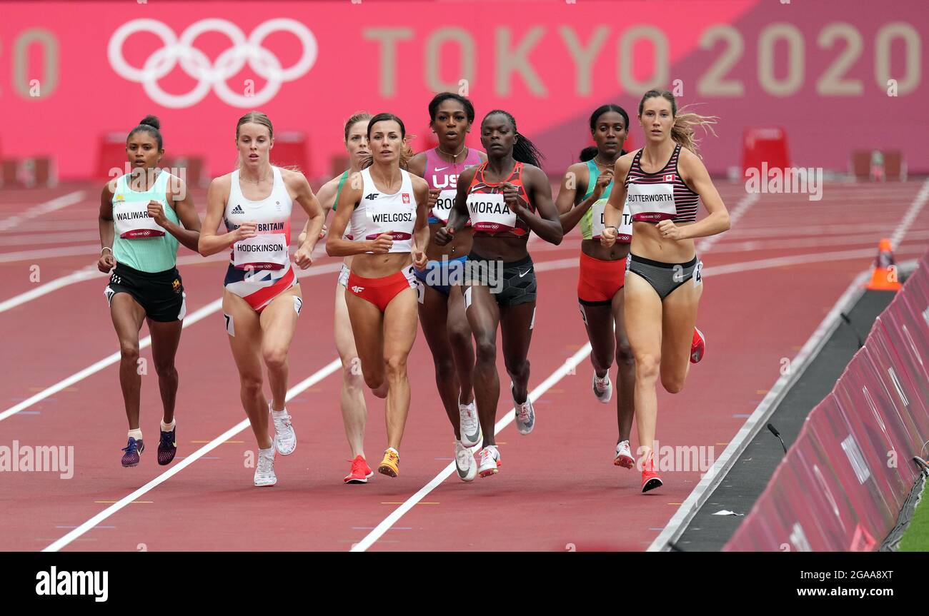 Great Britain's Keely Hodgkinson competes in the Women's 800m heats