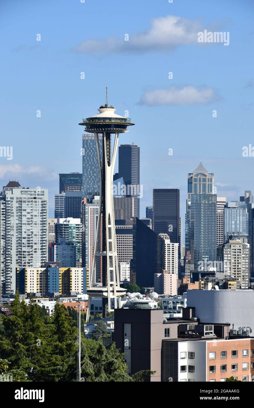 The iconic Seattle Space Needle, built for the 1962 World's Fair Stock