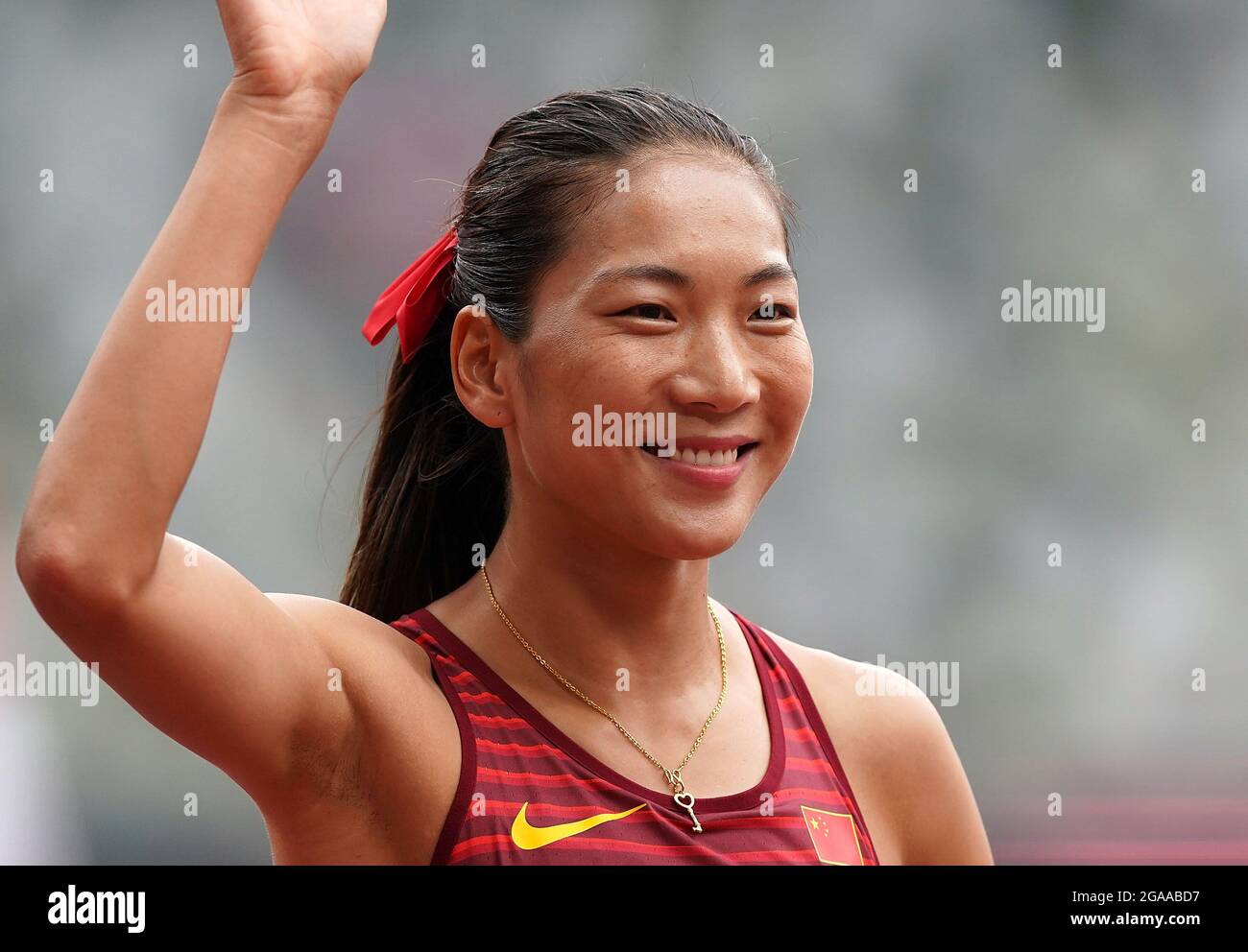 Tokyo, Japan. 30th July, 2021. Wang Chunyu of China attends the Women's