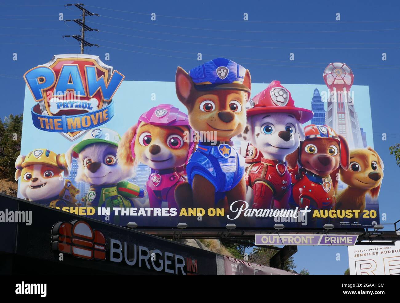 PAW PATROL: THE MOVIE, US character poster, Zuma (voice: Shayle Simons),  2021. © Paramount Pictures / Courtesy Everett Collection Stock Photo - Alamy