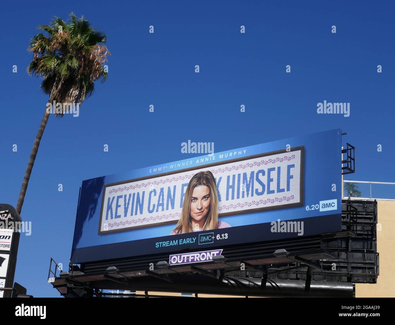 Kevin Rutherford Billboard Los Angeles, California, USA 29th July 2021 A general view of ...