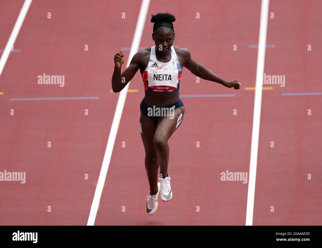 Great Britain s Daryll Neita Competes In The Women s 100m Heats During great-britain-s-daryll-neita-competes-in-the-women-s-100m-heats-during