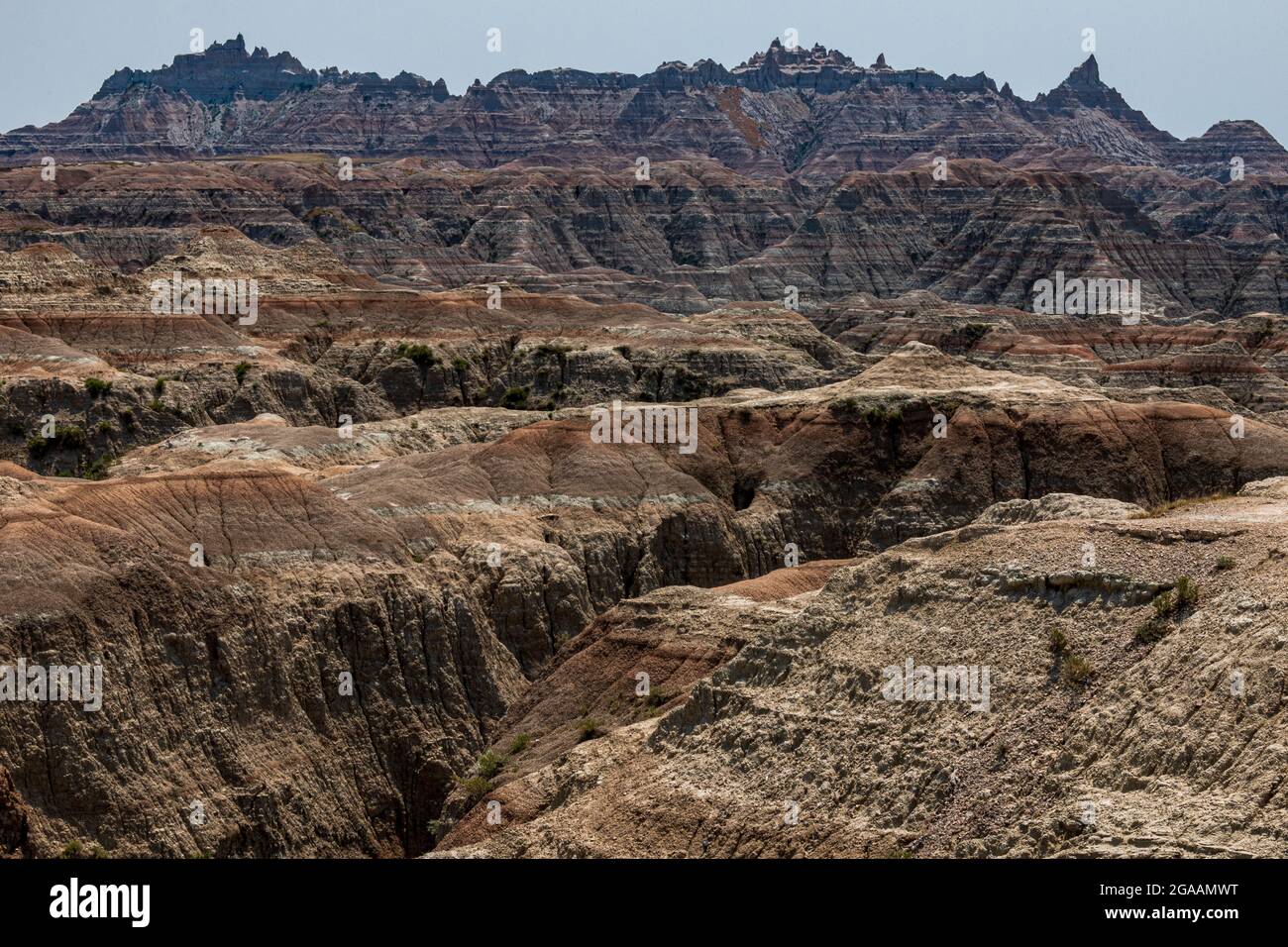 Rock Formations in Badlands National Park Stock Photo - Alamy