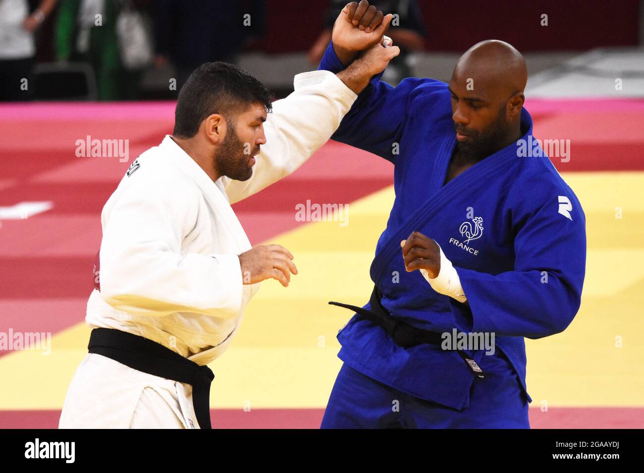 Teddy Riner (FRA) competes on men's +100kg, during the Olympic Games ...
