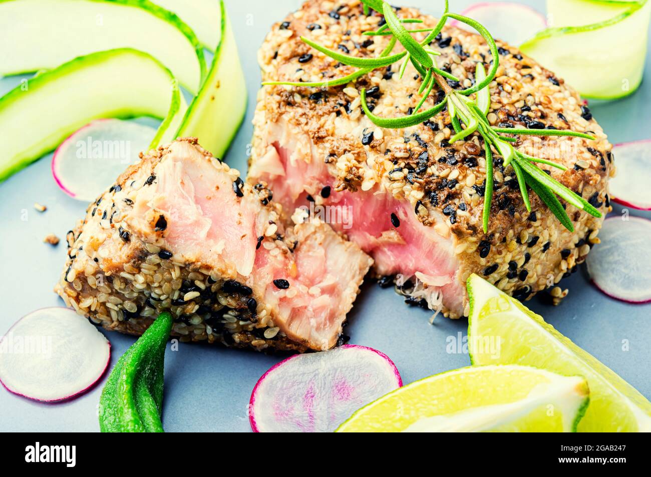 Summer tuna salad roasted hi-res stock photography and images - Alamy