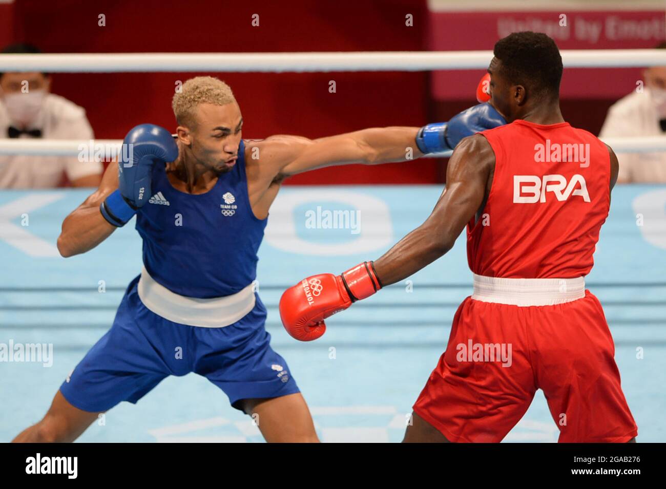 Tokyo, Japan. 30th July, 2021. Boxing Olympics, undercard, light