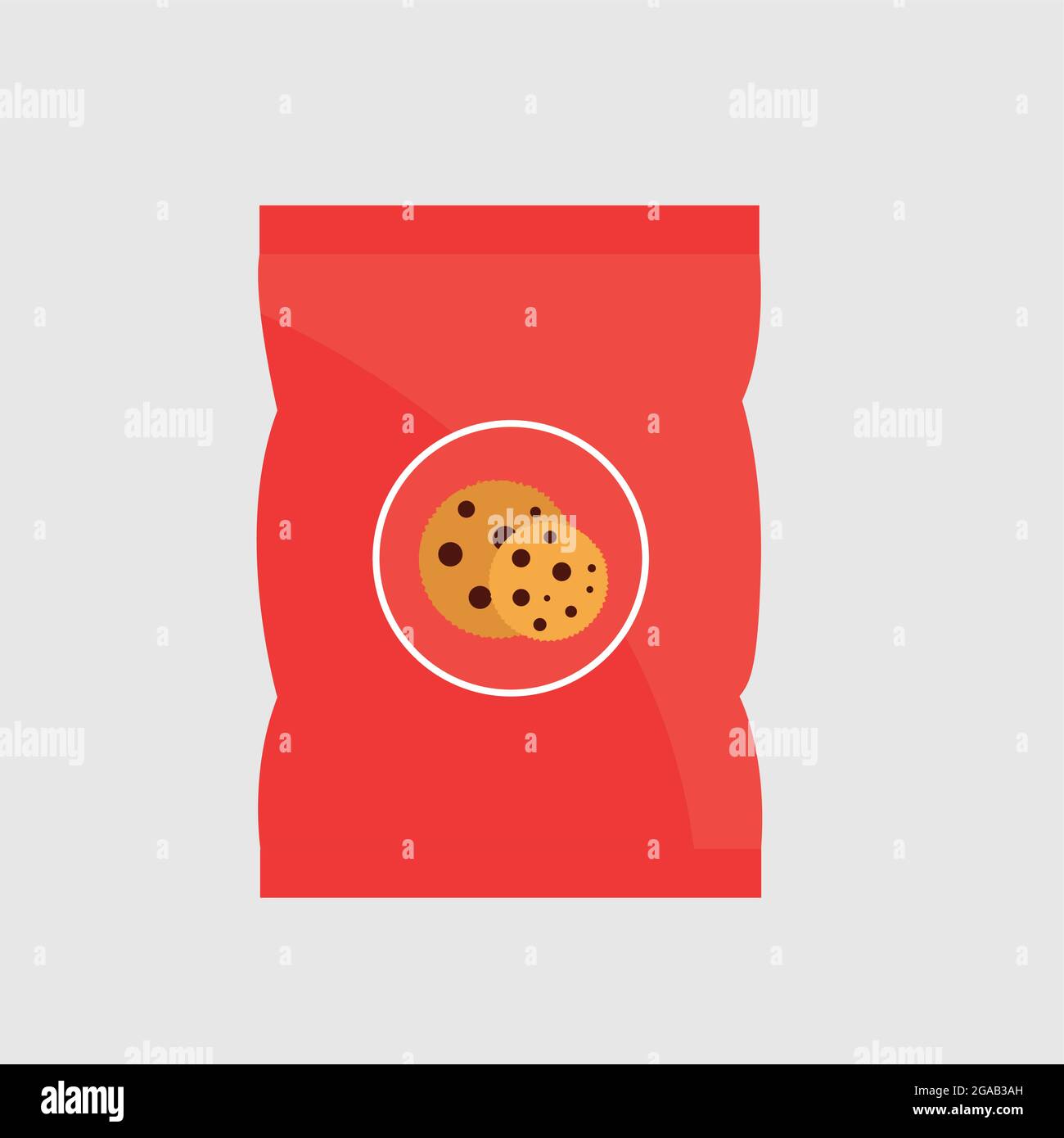 Declious dessert falling cookies with chocolate splash Stock Vector