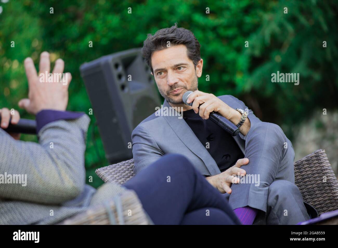 Ariano Irpino, Italy. 29th July, 2021. Luca Capuano durante titoloEvento,  Intervista in Ariano Irpino, Italy, 29 luglio 2021 Credit: Independent  Photo Agency/Alamy Live News Stock Photo - Alamy