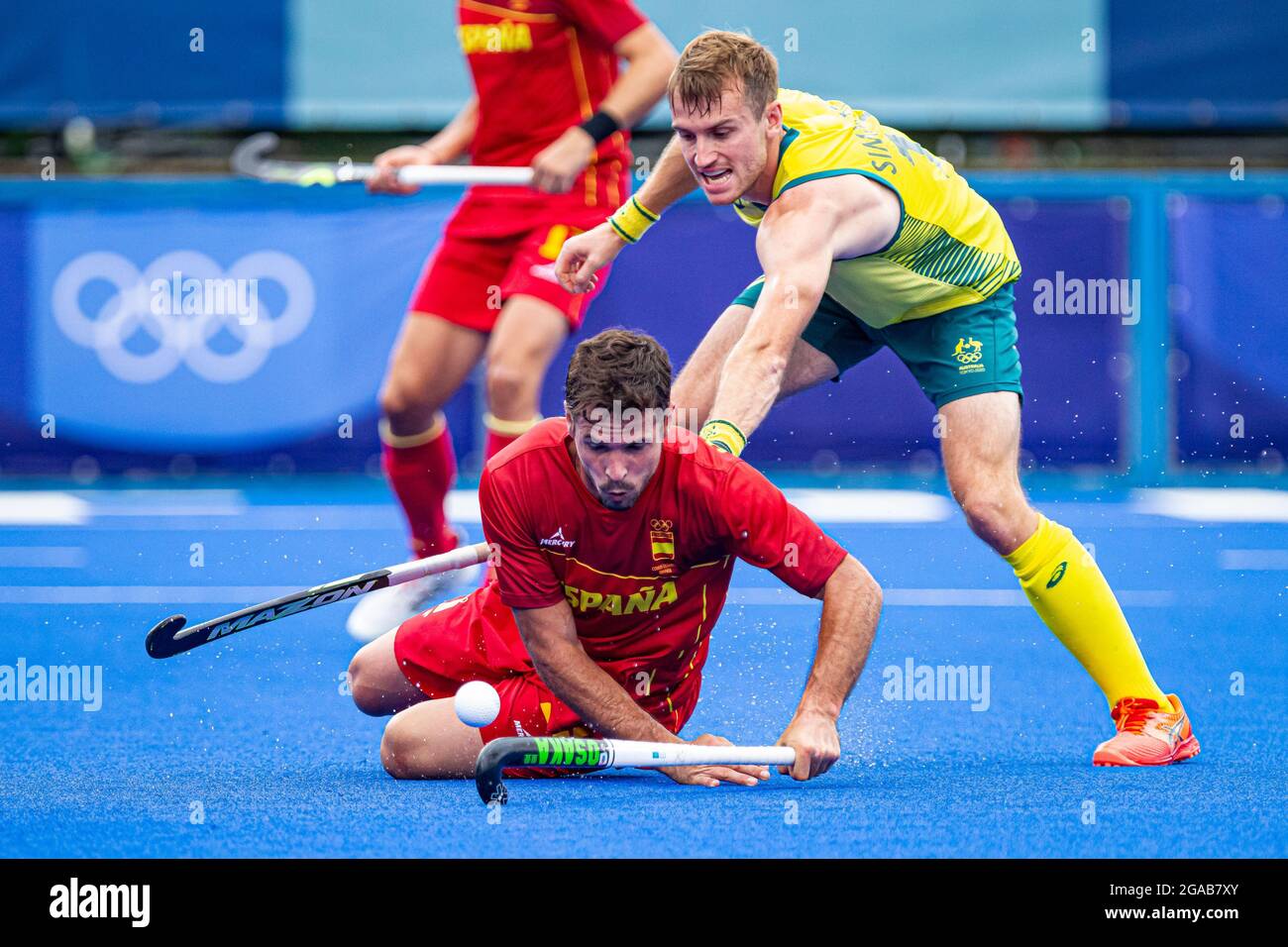 Tokyo, Japan. 30th July, 2021. Olympic Games: Hockey match between Spain v Australia. Credit: ABEL F. ROS/Alamy Live News Stock Photo